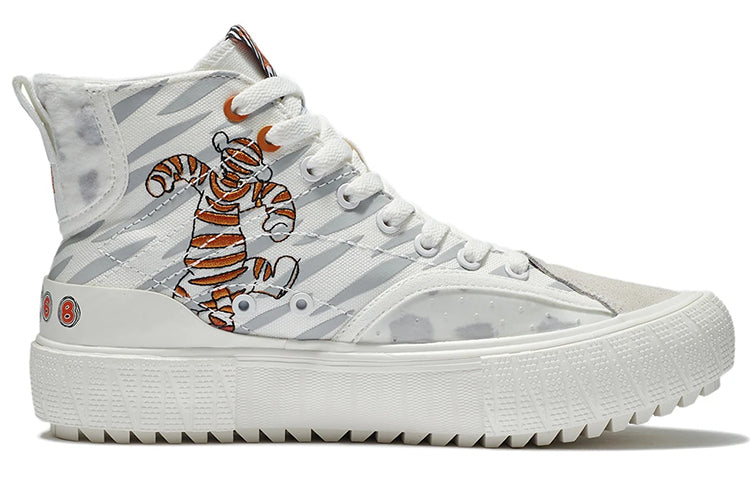 (WMNS) Li-Ning Classic Canvas Hi x Disney Tigger 'White' AGCS334-1