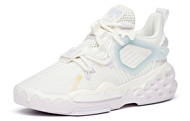 (WMNS) ANTA Badao Mid 'White Purple Blue' 122128084-2
