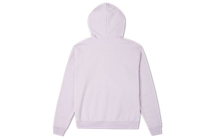 (WMNS) Converse Embroidered Solid Color Hoodie Purple 10019442-A29