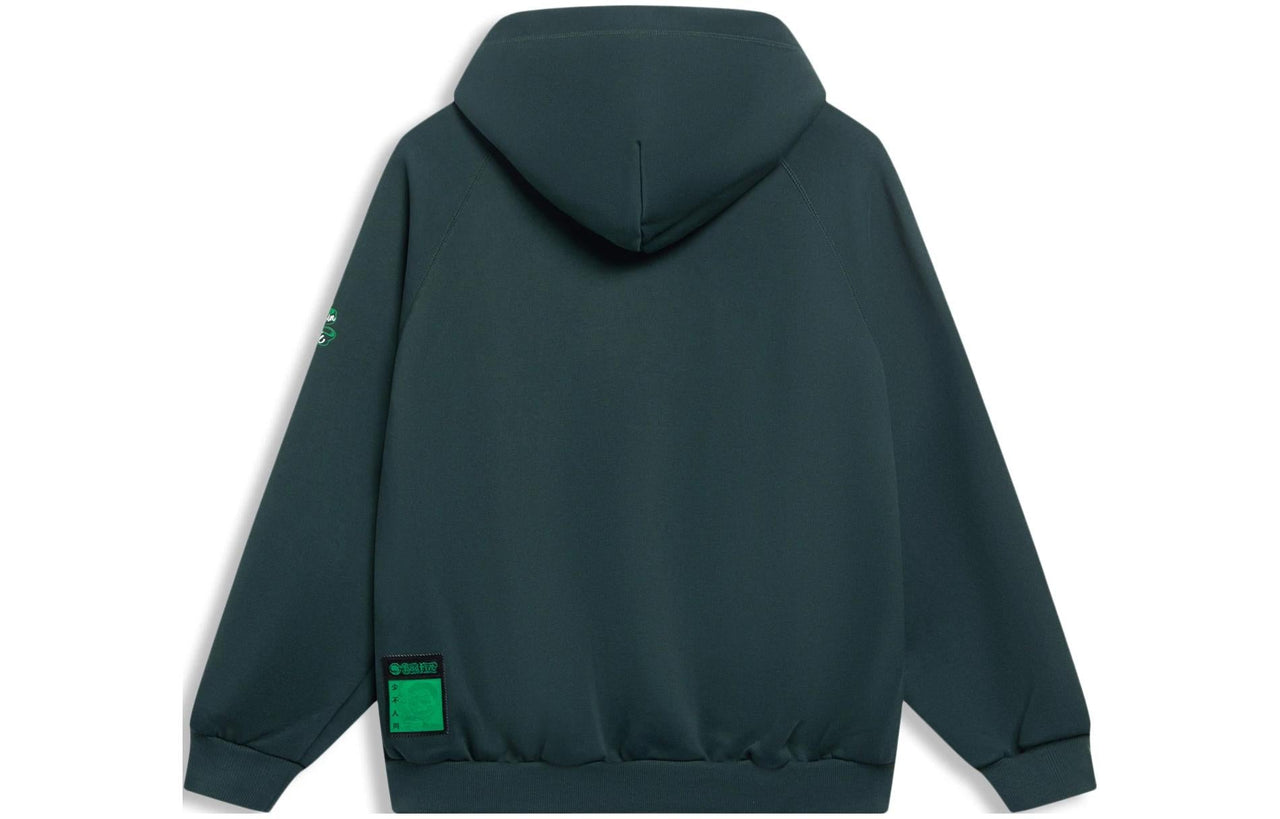 Li-Ning BadFive Graphic Hoodie 'Green' AWDSJ09-2