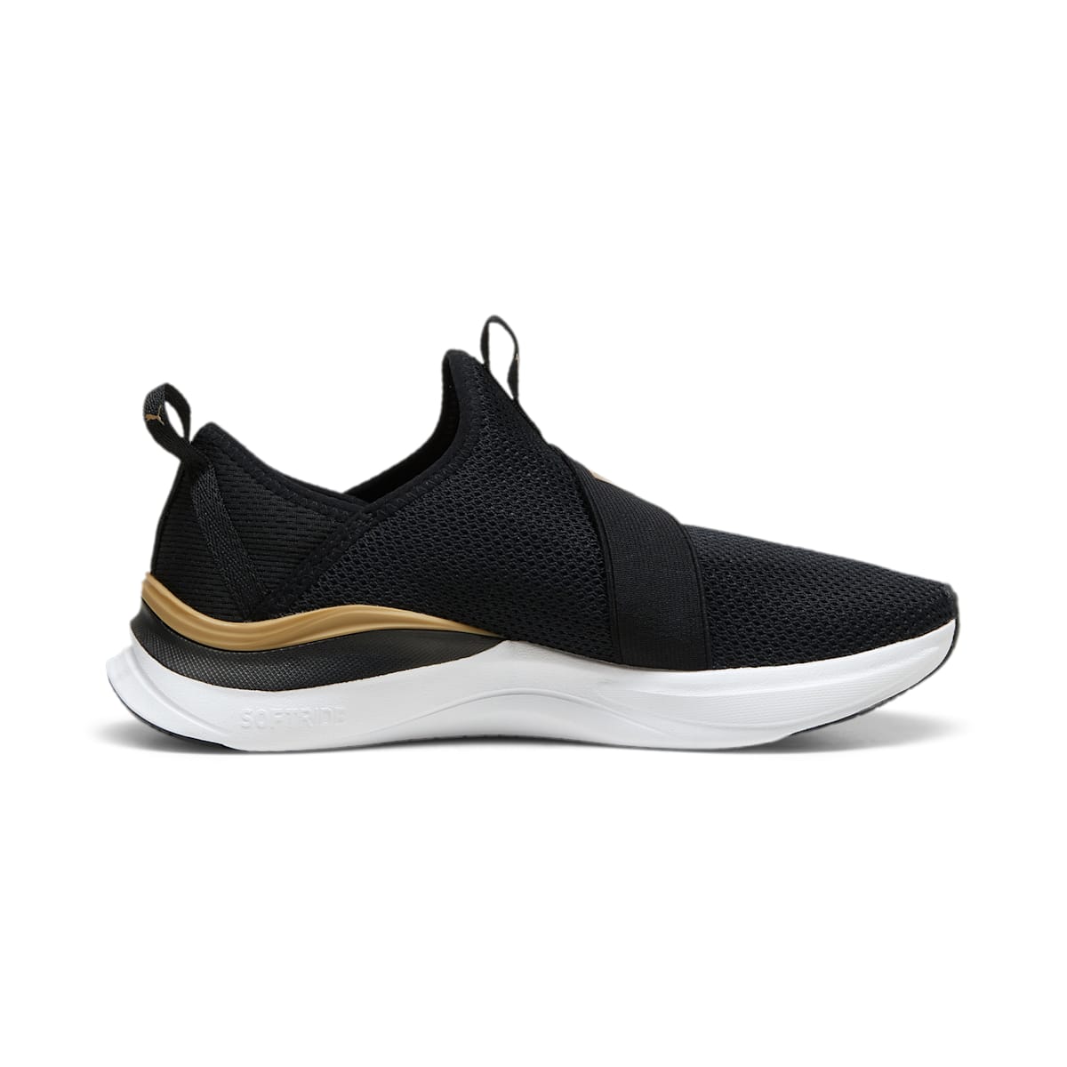 (WMNS) PUMA Softride Harmony Slip-On 'Black Gold' 379606-01