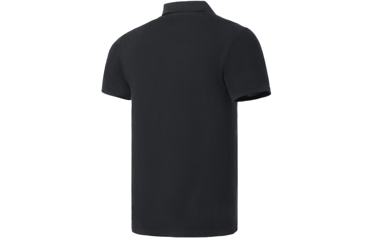 Li-Ning Logo Training Polo Shirt 'Black' APLS069-1