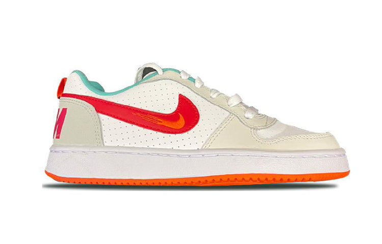 (GS) Nike Court Borough Low 2 'Summit White University Red' FD4635-161