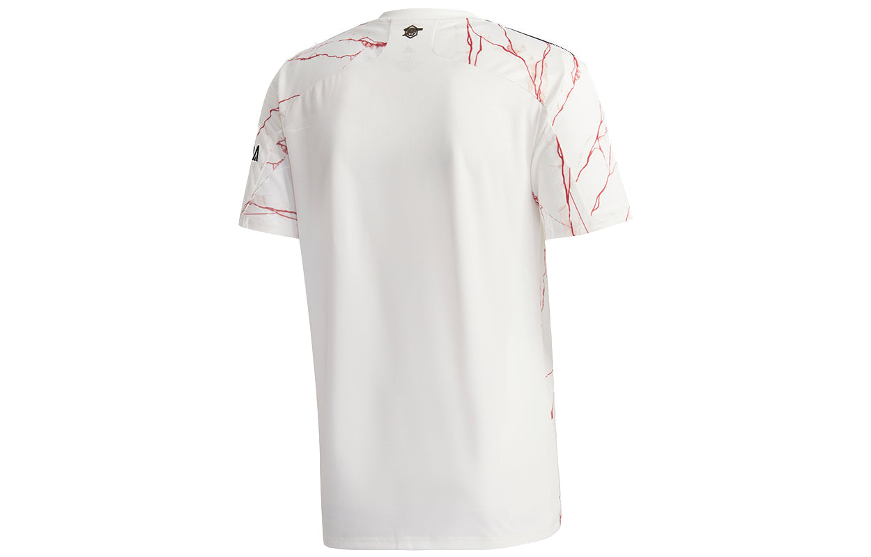 adidas Arsenal Away Fan Edition Casual Sports Jersey Short Sleeve White EH5815