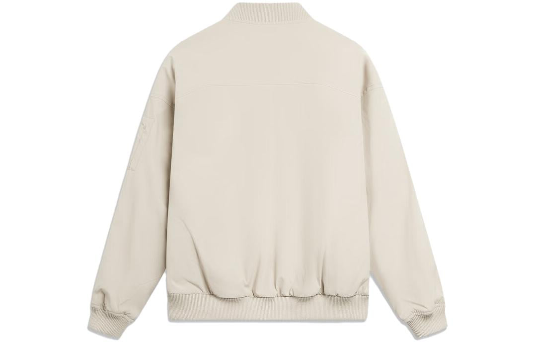 Li-Ning Chinese Culture Bomber Jacket 'Beige' AJMT095-1