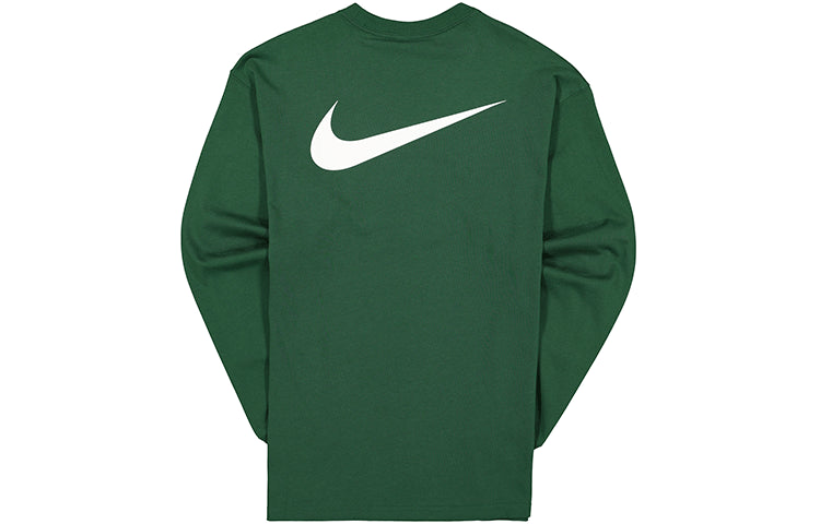 Nike x Stussy Crossover Logo Round Neck Pullover Sweatshirt 'Green' DD3344-341