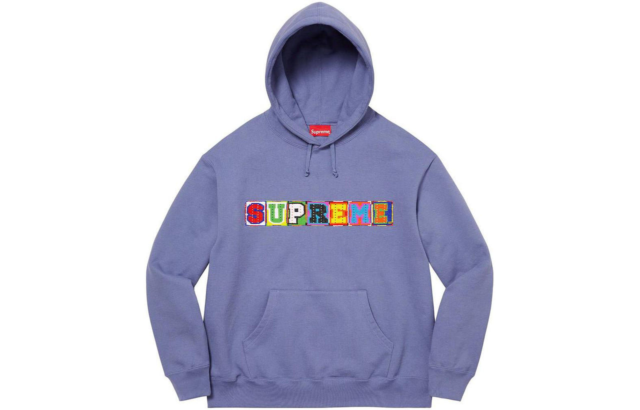 Supreme SS23 Week9 Beaded Hoodie 'Blue' SUP-SS23-173