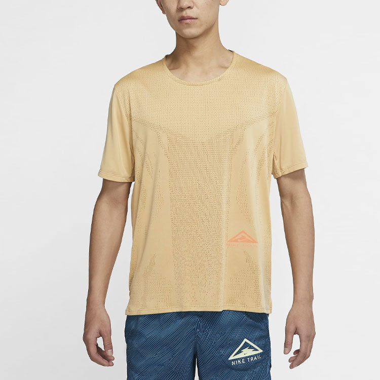 Men's Nike Running Athleisure Casual Sports Round Neck Short Sleeve Netherlands Orange T-Shirt DM4647-252