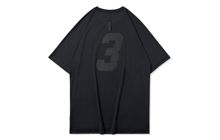 Li-Ning Wade Series Alphabet Printing Short Sleeve Tee 'Black' ATSQ089-1