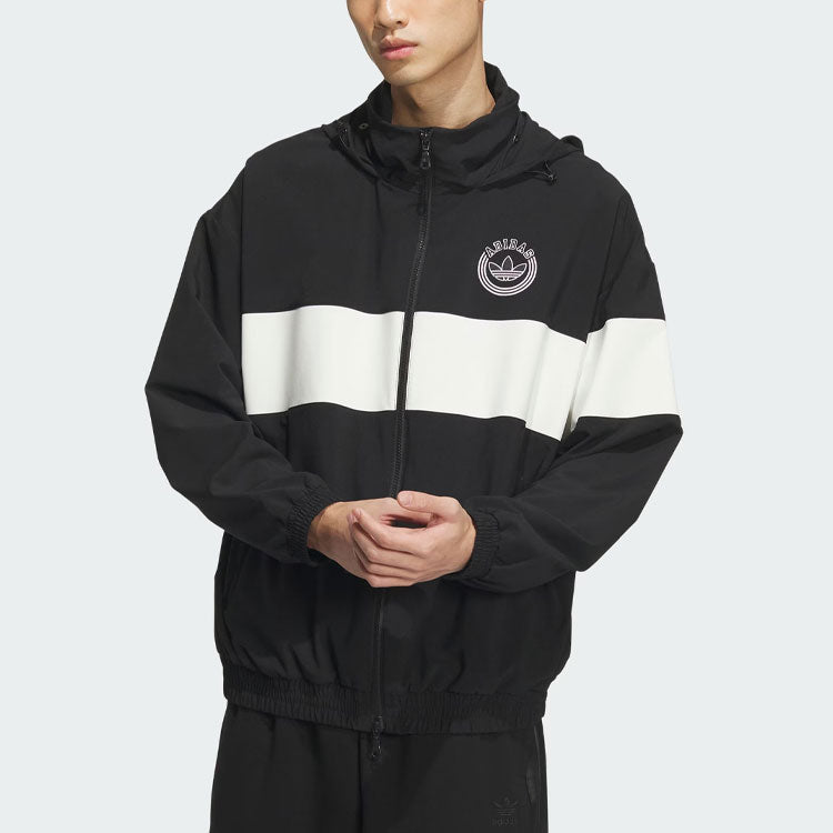 adidas Originals Rifta Windbreaker Jackets 'Black White' IU4793