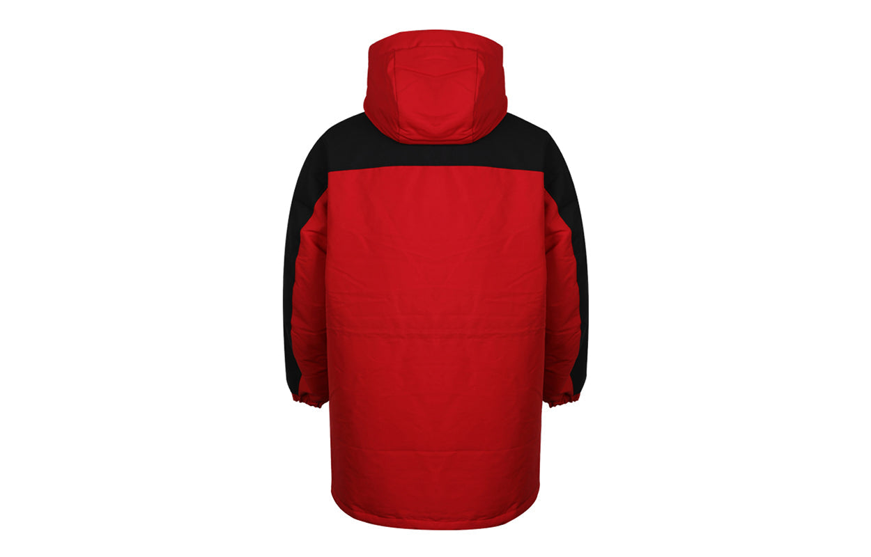 adidas Mid parka hooded Long Sleeves Down Jacket Red GN9834