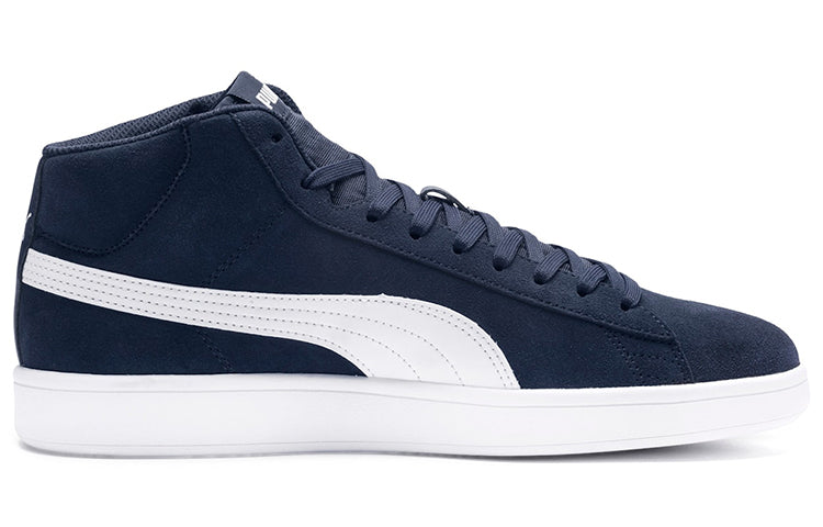 PUMA Smash v2 Mid Mid Tops Casual Skateboarding Shoes Unisex Blue White 366923-04
