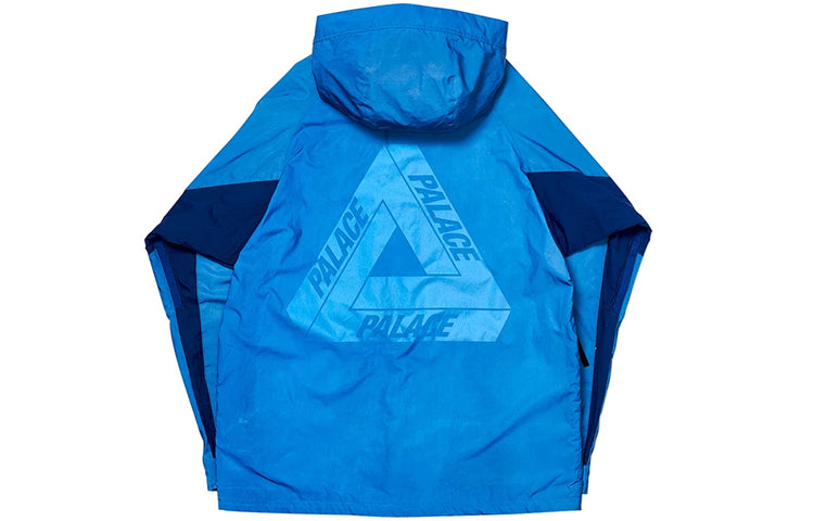 PALACE FW19 Deflector Reflective Material Back Logo Hooded Jacket Unisex Blue PAL-FW19-018