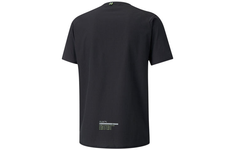 PUMA Outdoor Sports Running Round Neck Short Sleeve Black 520851-01