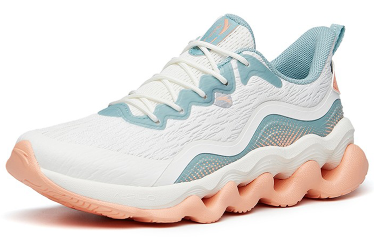 (WMNS) ANTA Running Series Sneakers 'White Orange Blue' 122215555-7