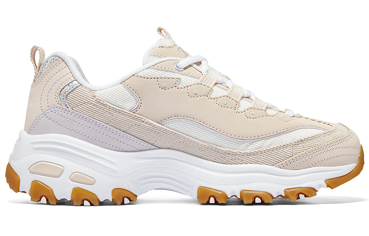 (WMNS) Skechers DLITES 1.0 'White Beige' 896148-NTMT