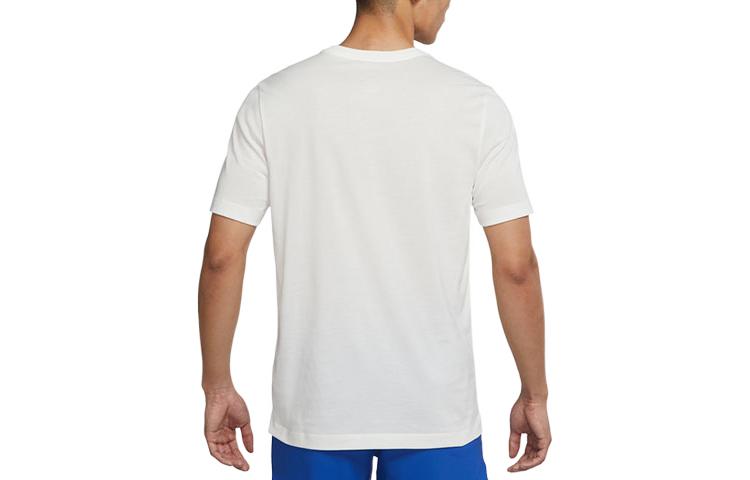 Nike Heritage Solid Color Round Neck Casual Sports Short Sleeve White DM5440-133