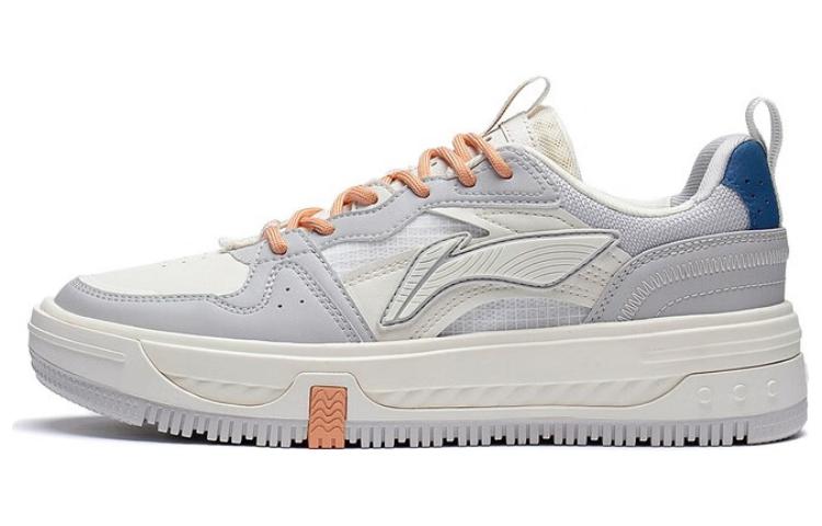 (WMNS) Li-Ning Xingchuan V2 Skate Shoes 'Grey White Orange' AGCT144-3