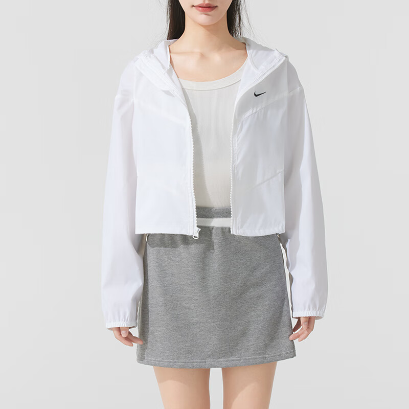 (WMNS) Nike Sportswear Windrunner Asia Sizing 'White' HJ1183-100
