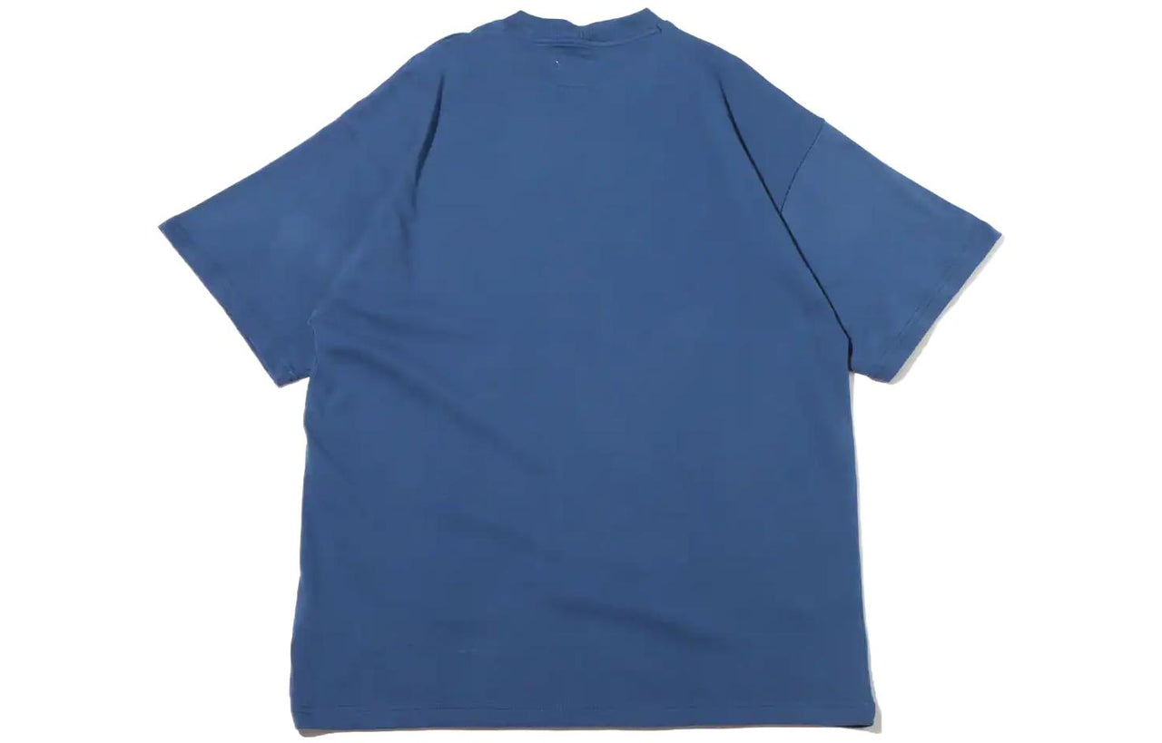 Men's Nike Logo Alphabet Printing Breathable Round Neck Short Sleeve Dark Blue T-Shirt DV9400-410