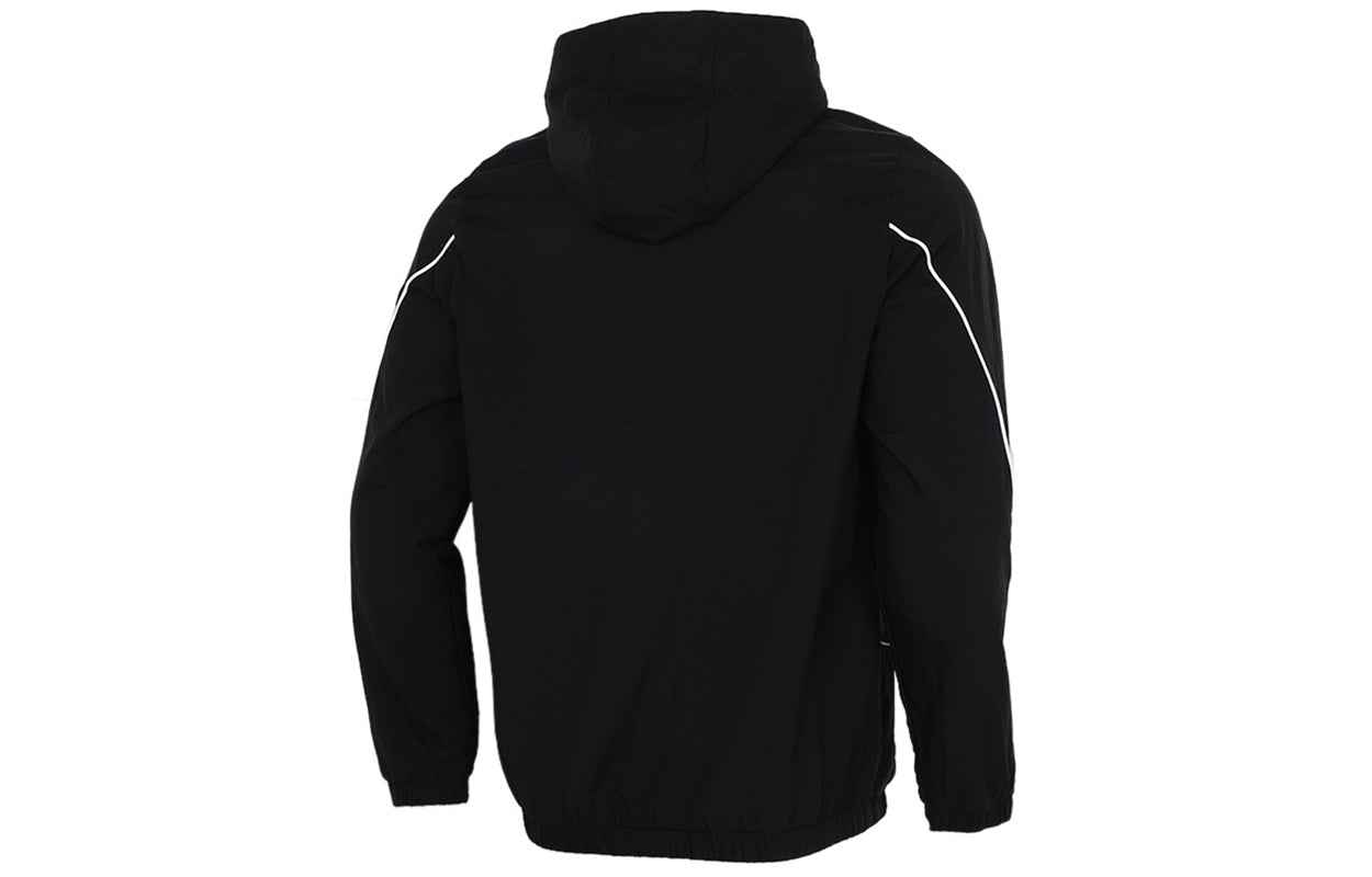 adidas M Favs Q1 Wb Large Logo Printing Sports Hooded Jacket Black GK9439