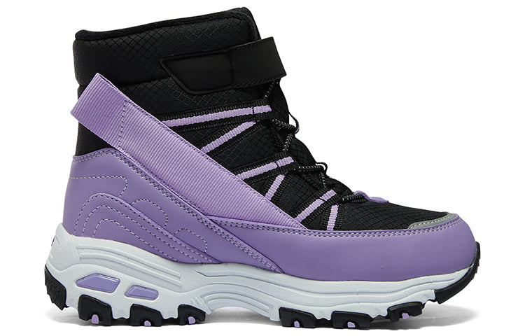(GS) Skechers Winter Comfy Boots 'Black Purple' 664200L-BKLV