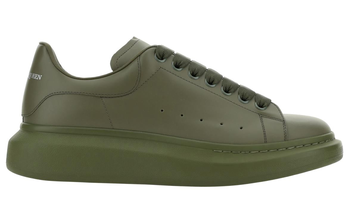 Alexander McQueen Oversized Sneakers 'Olive Green' 727388WHTQ43211