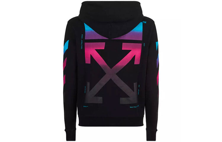 Off-White AW18 Hooded Pullover Unisex Black OMBB037F181920051088
