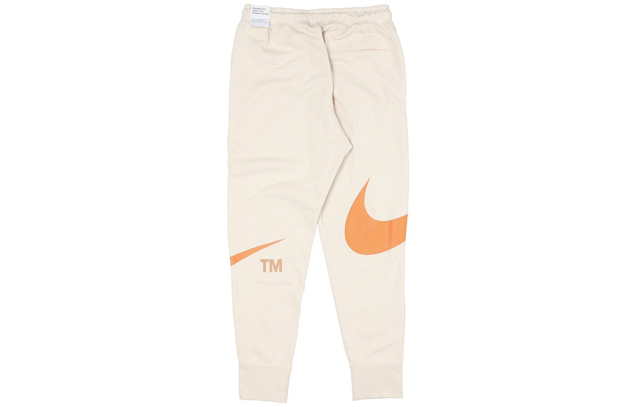 Men's Nike Large Logo Lacing Knit Bundle Feet Sports Pants/Trousers/Joggers Creamy White DD6092-219