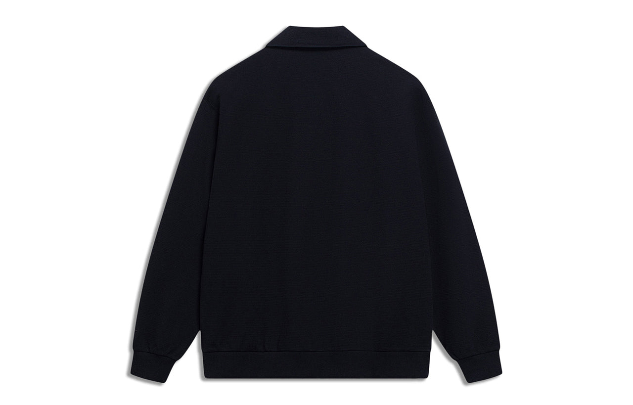 Li-Ning Counterflow Triple Logo Half Zip Sweatshirt 'Black' AWDT589-2