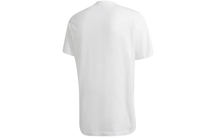 adidas Universal Foil Letter Short-sleeve Tee Men White GE4700