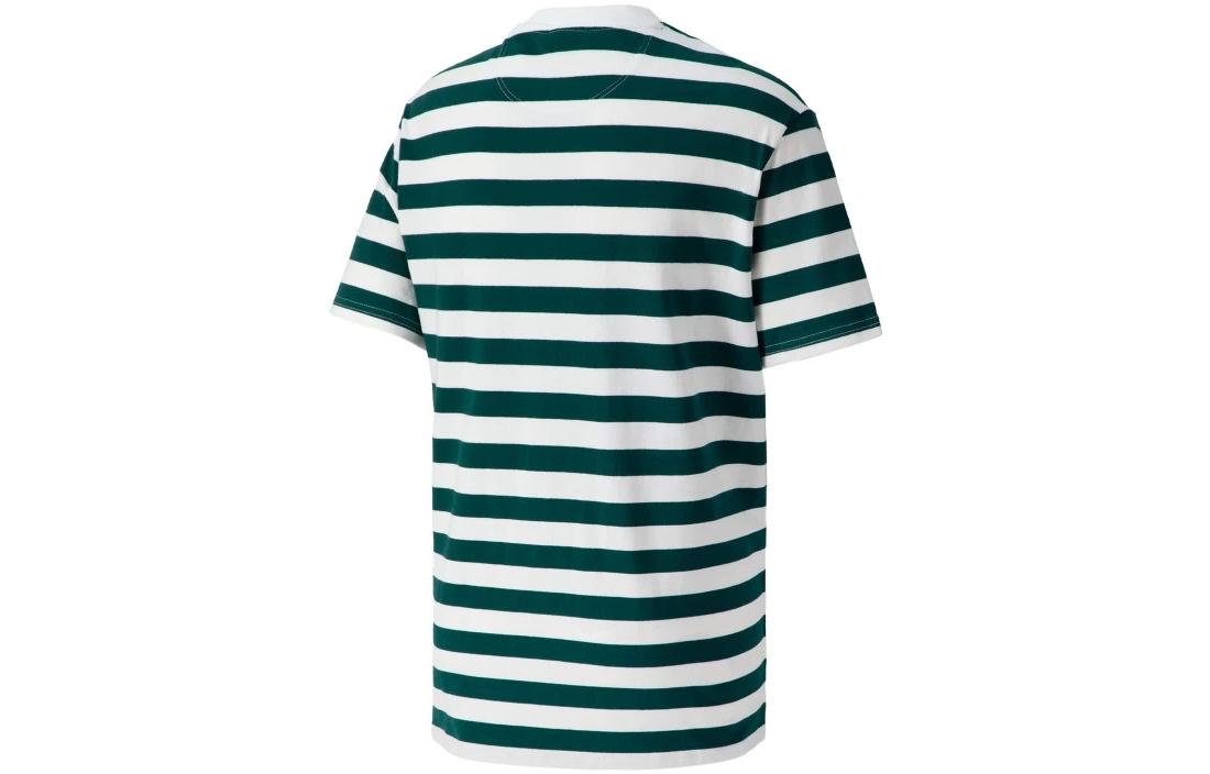 PUMA MMQ Striped T-Shirt 'Green' 537510-24