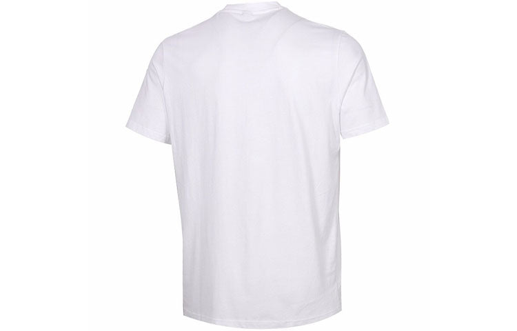 PUMA Chest Large Logo Printing Short Sleeve White 599427-02