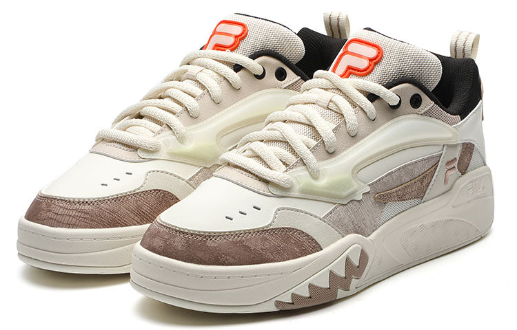 FILA FUSION Sport Vintage Basketball Shoes 'White Brown' T12M333203FTA