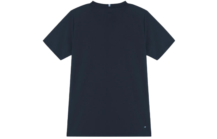 New Balance Men's New Balance Logo Alphabet Printing Sports Round Neck Navy Blue MT11205-ECL