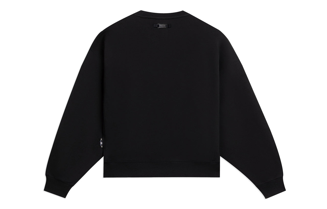 (WMNS) Li-Ning Small Logo Sweatshirt 'Black' AWDSC94-5