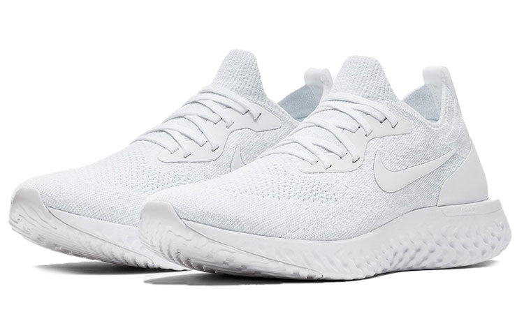 (WMNS) Nike Epic React Flyknit 'Triple White' AQ0070-102