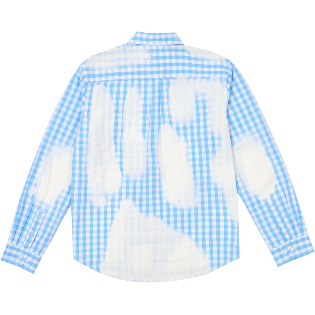 Palace SS24 Bleached Out Shirt 'Blue' P26SHT026