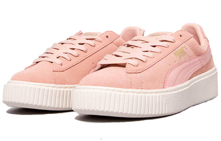 (WMNS) PUMA Suede Platform Core 'Coral Cloud Whisper White' 363559-05