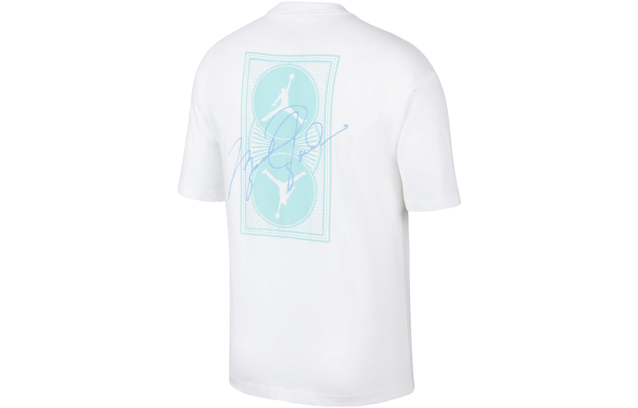 Men's Nike Logo Printing Casual Round Neck Short Sleeve White T-Shirt DZ4055-100