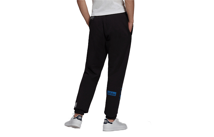 Men's adidas originals Embroidered Logo Sports Pants/Trousers/Joggers Black H13505