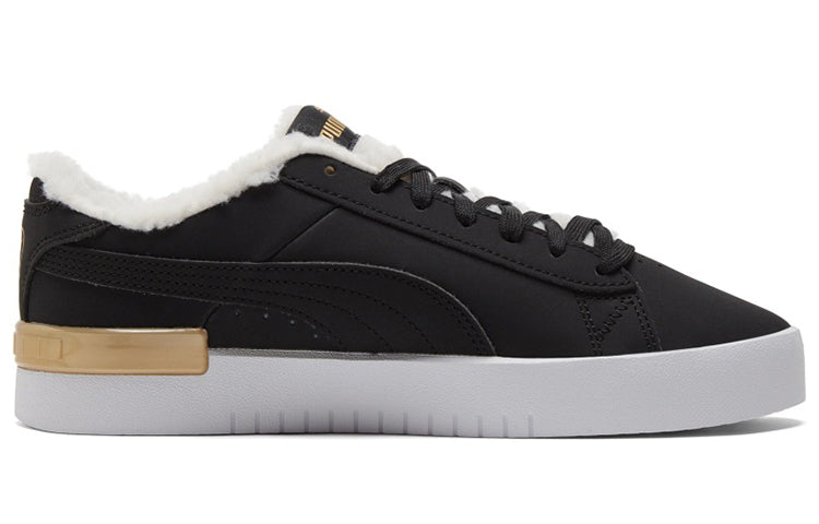 (WMNS) PUMA Jada Teddy Ws Fleece Lined Skateboarding Shoes Black 382703-01