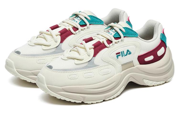 (WMNS) FILA Arch Sneakers 'White Red Aqua' F12W241118FVD
