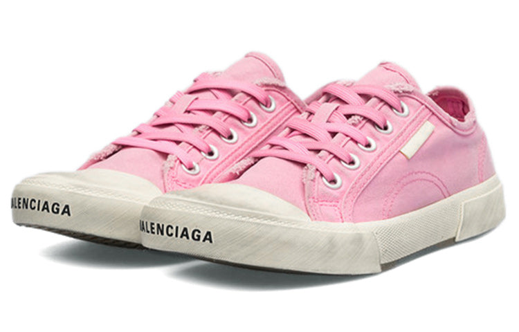 (WMNS) Balenciaga Paris Low Top Sneakers 'Washed Pink Cotton and White Rubber' 688757W3RC25590