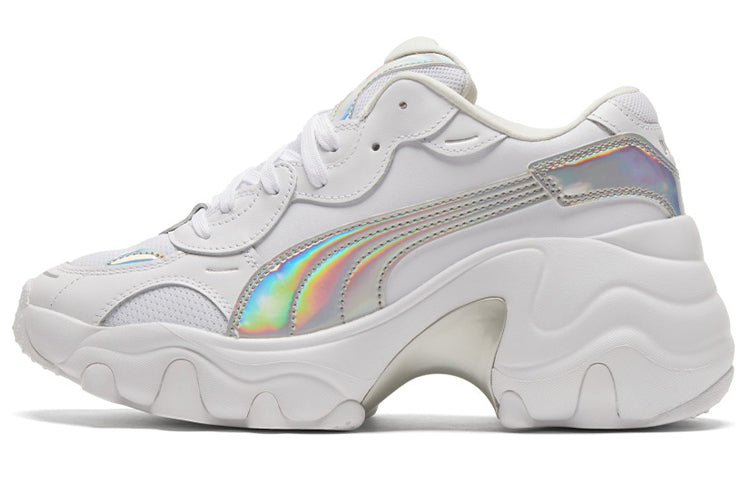 (WMNS) PUMA Pulsar Wedge 'Iridescent - White Silver' 385251-01