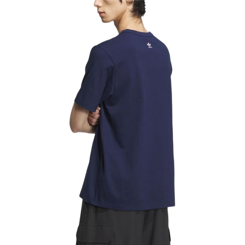 adidas Originals Logo Printed T-Shirt Asia Sizing 'Black White' JD3257