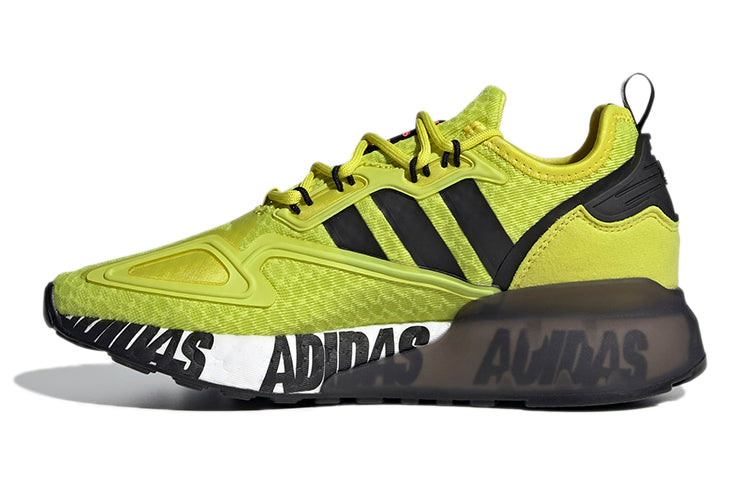 (GS) adidas ZX 2K Boost J 'Bold Logo Graphic - Acid Yellow' FY2638