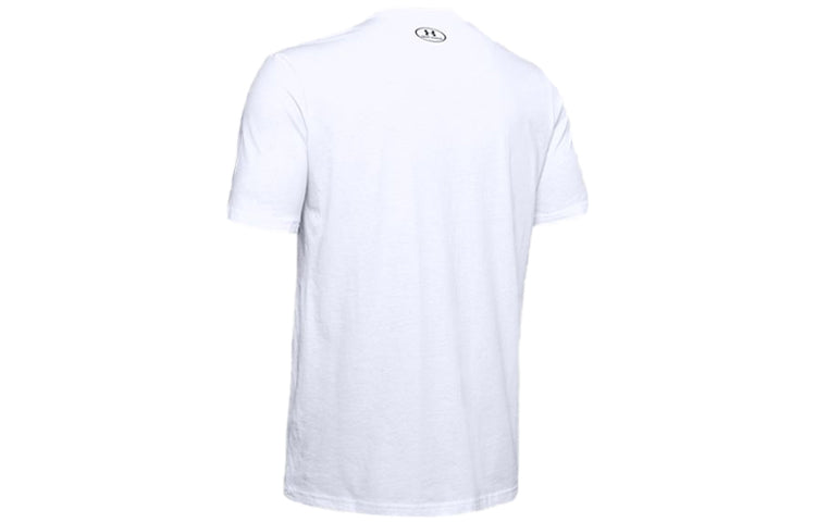 Men's Under Armour Wordmark Shoulder Short Sleeve White 1344227-100