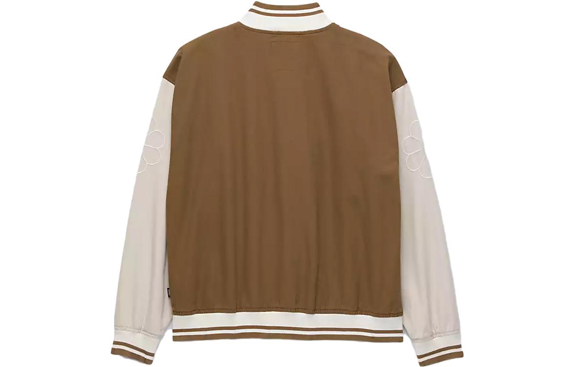 (WMNS) Vans Music Lovers Club Bomber Jacket 'Brown Beige' VN0007580E0