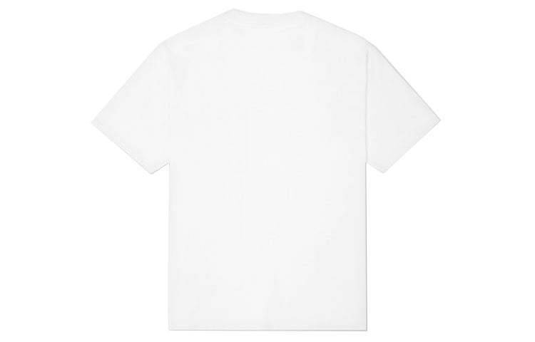 Men's Converse Contrasting Colors Casual Sports Printing Short Sleeve White 10021515-A01